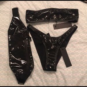 triangl twinnie black bikini